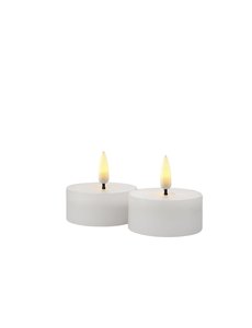 Sirius Sirius - 2-Pack white rechargeable tealights (remote control compatible)