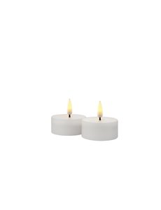 Sirius Sirius - 2-Pack witte oplaadbare theelichtjes (geschikt voor afstandsbediening en dimfunctie)