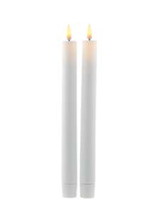 Sirius Sirius – Sille Wax Dinner Candles - set 2 pieces Rechargeable - Height 25cm Ø2cm (suitable for remote control)