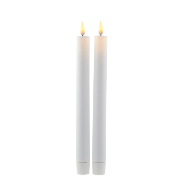 Sirius Sirius – Sille Wax Dinner Candles - set 2 pieces Rechargeable - Height 25cm Ø2cm (suitable for remote control)