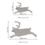LOVI Lovi Reindeer - Gray 12 cm