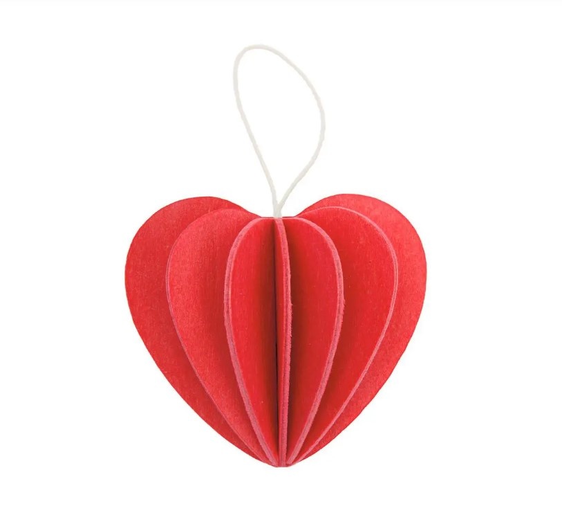 Lovi Heart - Clear Red 6.8cm - MNH Scandinavian Design & Living