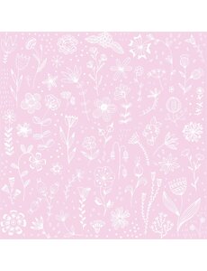 PPD PPD - Pure Flower rosé Napkin 33x33