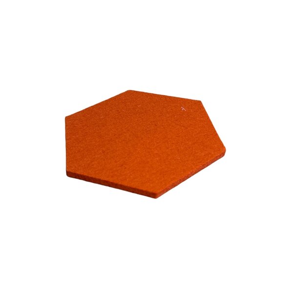 Verso Design Verso Design - KENNO Trivet - Orange wool felt - 18 cm