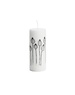 Rustik Lys Rustik Lys - Pillar candle black and white Poppy by Kimmi - 6x15cm