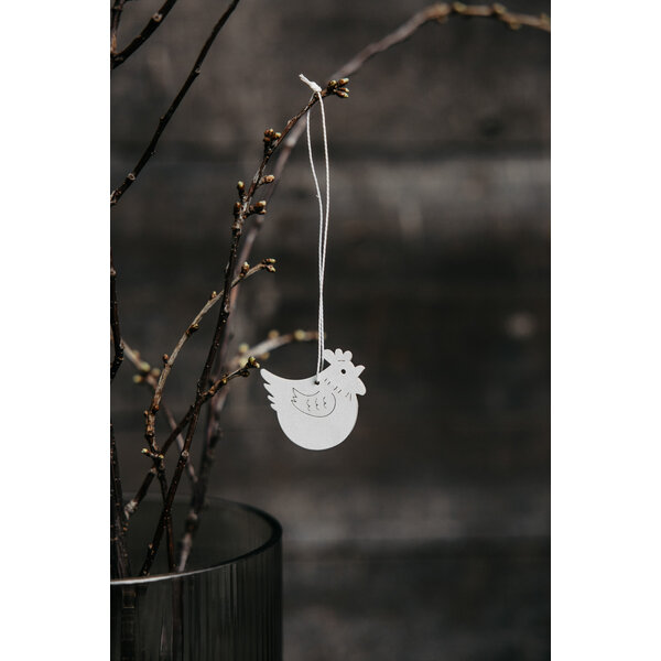 Storefactory Storefactory - Edith - hanging Easter decoration - White