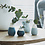 Räder Design Räder - Mini Pastel Blue vases set of 4 pieces - Ø 4cm and height 4.5-8cm