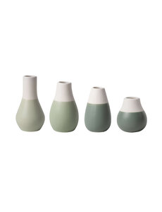 Räder Design Räder - Mini Pastel Groene vaasjes set van 4 stuks - Ø 4cm en hoogte 4,5-8cm