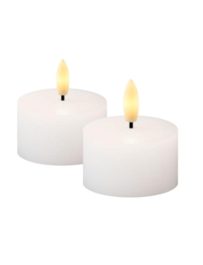 Sirius Sirius - Sille Tealight 2-pak witte theelichtjes (geschikt voor afstandsbediening en dimfunctie)