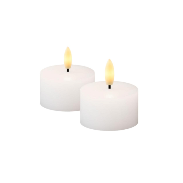 Sirius Sirius - Sille Tealight 2-pack white tea lights (suitable for remote control and dimming function)
