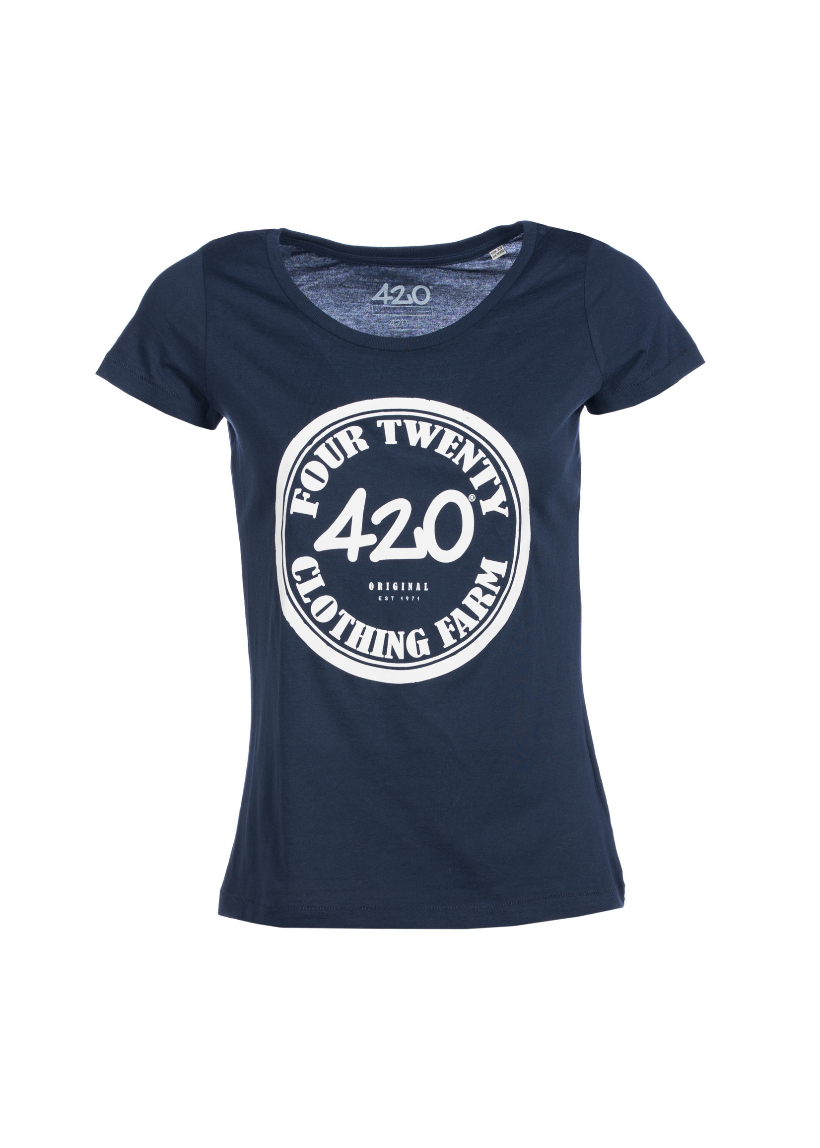 420 Original Clothing Farm T-Shirt 420 Vintage blue female