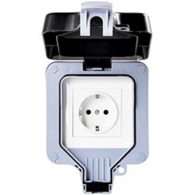 Enchufe exterior wifi 16A Google Home y Amazon Alexa IP66