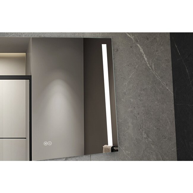 Bella Mirror Espejo 60 x 100 cm sin marco, iluminación LED empotrada y anticondensación