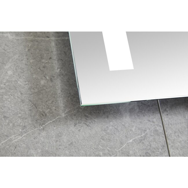 Bella Mirror Espejo 60 x 100 cm sin marco, iluminación LED empotrada y anticondensación