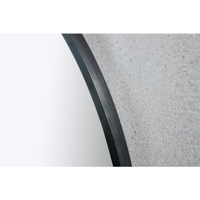 Bella Mirror Espejo redondo 100 cm con marco negro - Bella Mirror