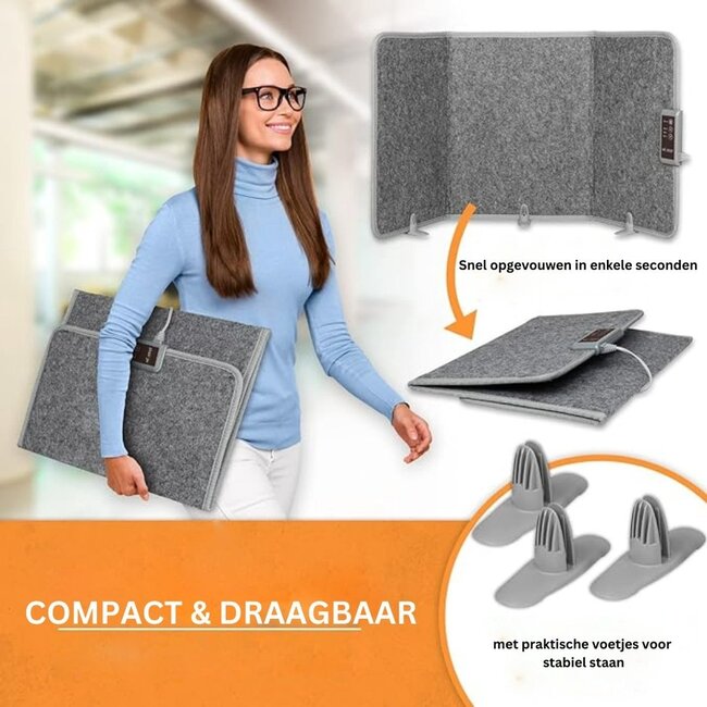 Quality Heating Panel infrarrojo móvil plegable con 3 niveles de calor - 165W