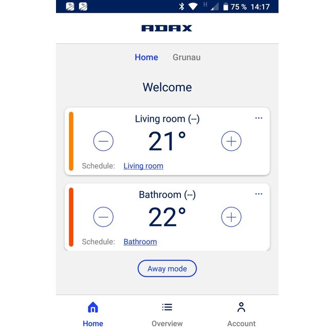 Adax Calefactor eléctrico Adax Famn Wifi
