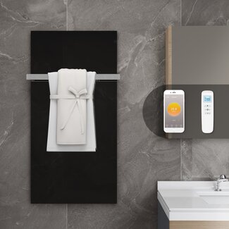 Quality Heating Byecold Panel infrarrojo de cristal GD Black Series 60 x 120 cm - 700 vatios