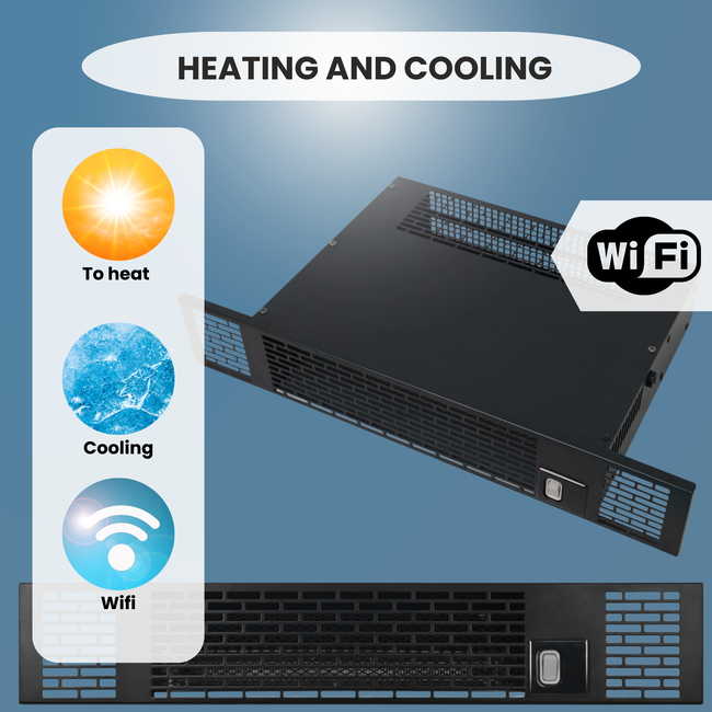 Quality Heating Calentador de zócalo eléctrico eco spacer empotrado con Wifi y mando a distancia