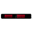 Quality Heating Calefactor infrarrojo de patio Calore negro 1600 - 2200Watt ajustable