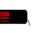 Quality Heating Calefactor infrarrojo de patio Calore negro 1600 - 2200Watt ajustable