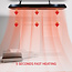 Quality Heating Calefactor infrarrojo de patio Calore negro 1600 - 2200Watt ajustable