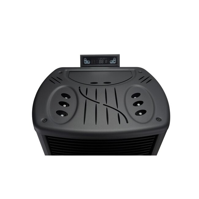 Quality Heating Estufa de pellets - 9,9 kW - para 80-100 m2 - 5 niveles - temporizador - CR9 - doble puerta