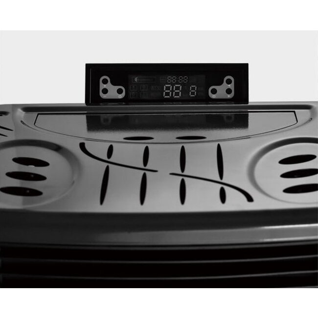 Quality Heating Estufa de pellets - 9,9 kW - para 80-100 m2 - 5 niveles - temporizador - CR9 - doble puerta