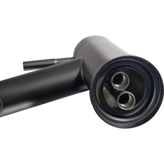 Nurion Grifo de lavabo negro mate