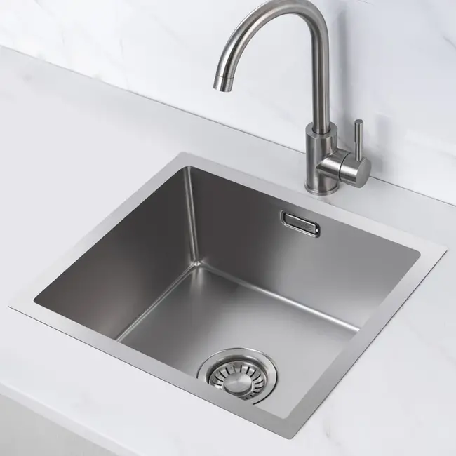 Nurion Fregadero Nurion Acero inoxidable 44,5 x 34,5 - Fregadero Cocina - Fregaderos Cocina - Fregadero Cocina - sin agujero para grifo