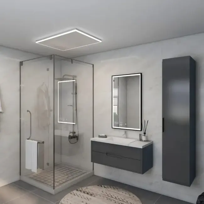 Quality Heating Panel infrarrojo QH-HL con iluminación LED 63 x 108 cm - 700Watt