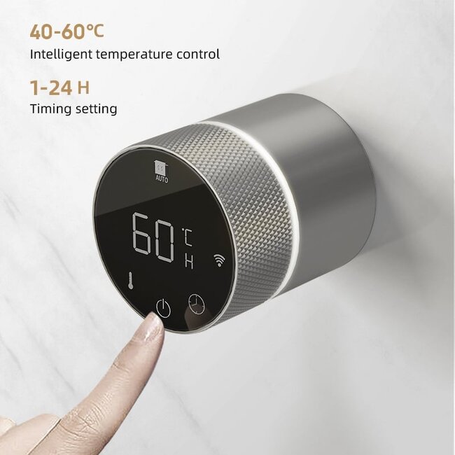 Quality Heating Radiador toallero eléctrico de aspecto metálico con termostato