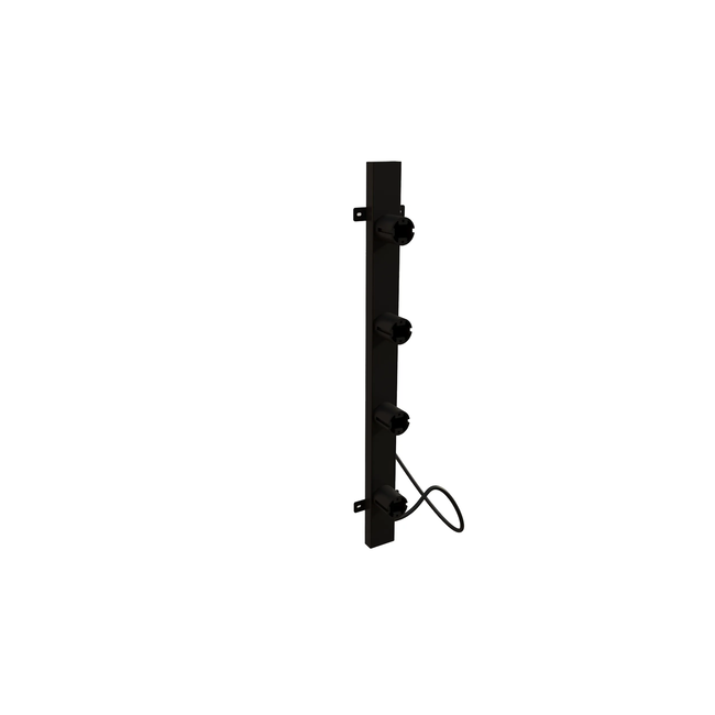 Quality Heating Radiador toallero eléctrico negro con termostato L-SR0003-B