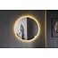 Bella Mirror Espejo redondo de 120 cm sin marco, iluminación LED perimetral y antivaho