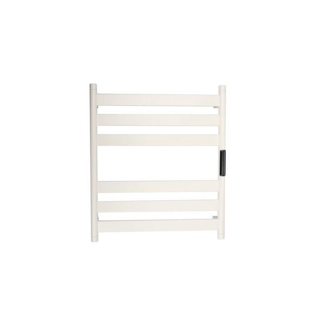 Quality Heating Radiador toallero eléctrico negro con termostato A-CS06G-W