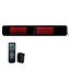 Quality Heating Calefactor infrarrojo de patio Calore negro 1600 - 2200Watt ajustable