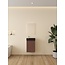 Nurion Mueble de baño Nurion Jule - lavabo negro mate y armario de madera de roble - 41 x 22,5 x 65 cm