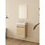 Nurion Mueble de baño Sophie de Nurion: lavabo blanco brillante y armario de madera blanca - 41 x 22,5 x 65