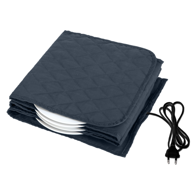 Nurion Calentador eléctrico de platos, color antracita, de 6 a 12 platos