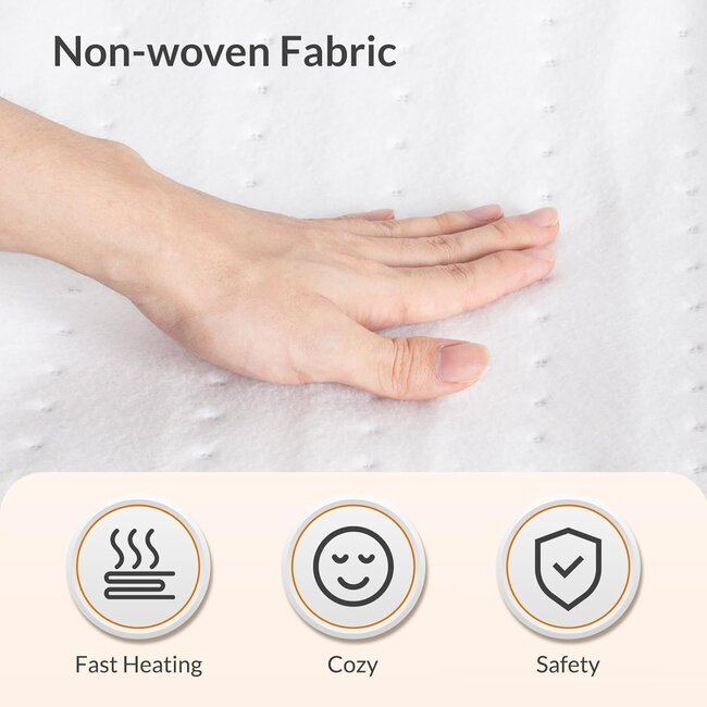Quality Heating Manta eléctrica QH - 2 personas 160 x 140 cm con elásticos en las esquinas y controladores