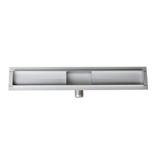 Nurion Desagüe de ducha LunaDrain completo con rejilla cerrada con brida