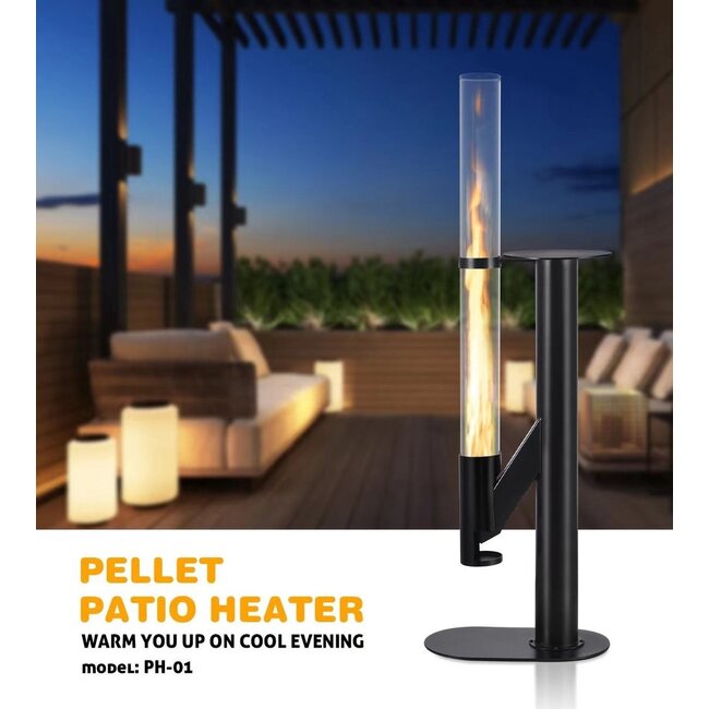 Quality Heating P01 HeatRocket estufa de pellets Calidad Calefacción 5,0kw