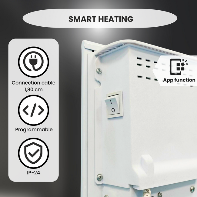 Quality Heating Calefacción de calidad - Eco Slim Wifi blanco