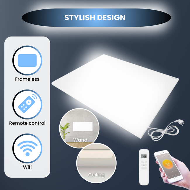 Quality Heating Panel infrarrojo QH-FR Serie 30 x 120 cm 350Watt