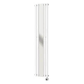 Quality Heating Radiador eléctrico vertical blanco con espejo 1200W NeoTherm
