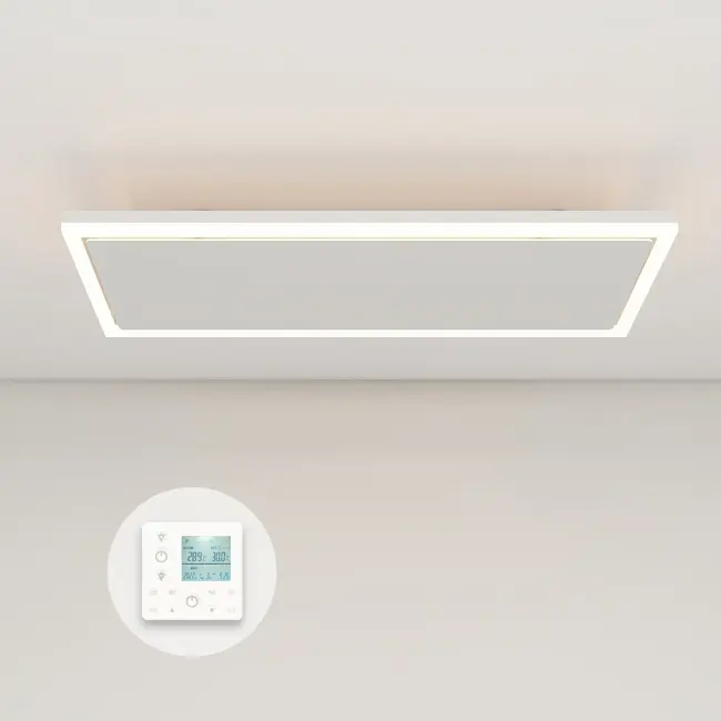 Quality Heating Panel infrarrojo QH-InfraGlow con iluminación LED 93x39 cm 1150 vatios