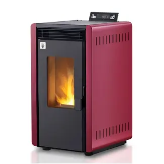 Quality Heating Estufa de pellets - 6kW - para 40-60 m² - 5 niveles - temporizador - CR10-2