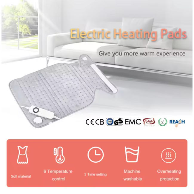 Quality Heating QH Calentador de espalda 63 x 42 cm ajustable