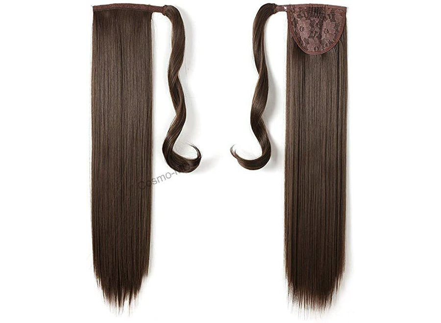 Wrap Around Ponytail  (Steil) 55cm (Synthetisch haar), kleur - Chestnut Brown - 8
