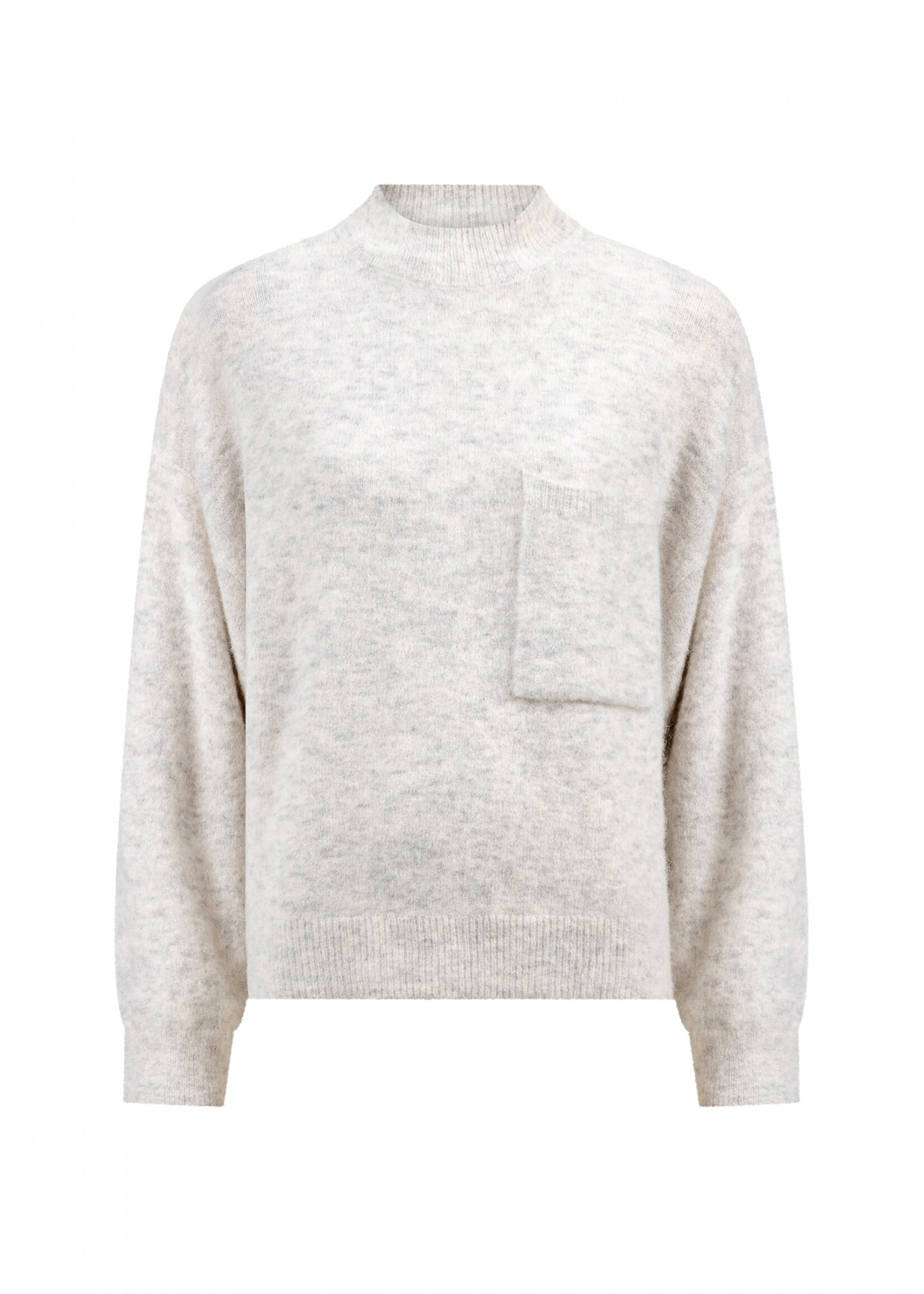 Knitted Essentials Trui Light Grey